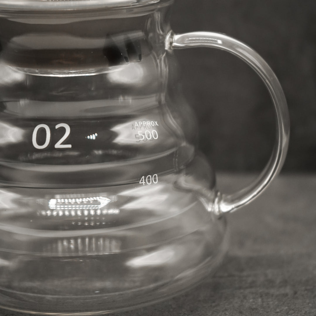 Cafetière en verre à verser