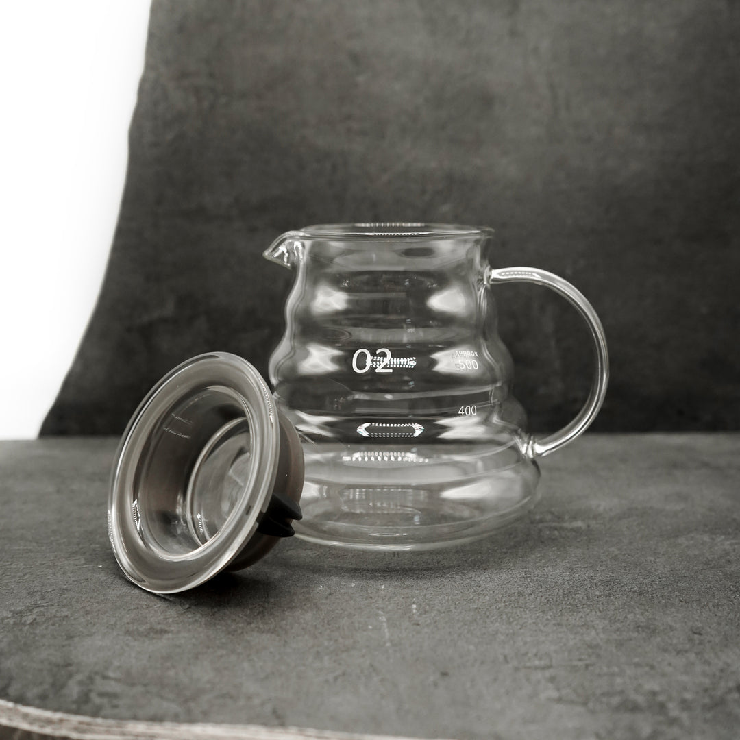 Cafetière en verre à verser